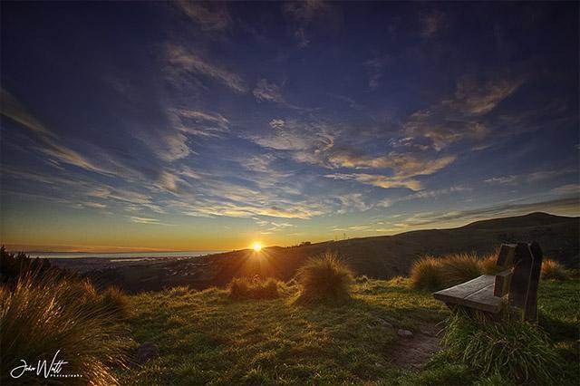 A set in the sun